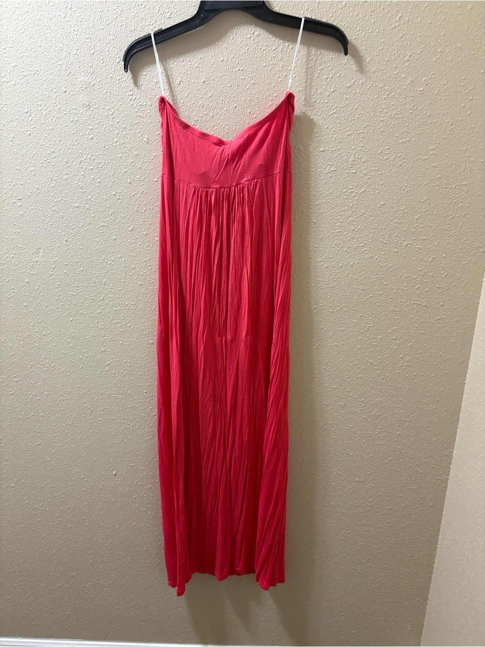 Women’s Pink Strapless Maxi Dress